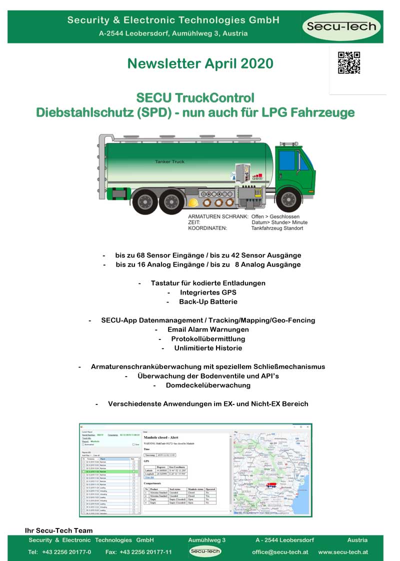 Newsletter Secu TruckControl D