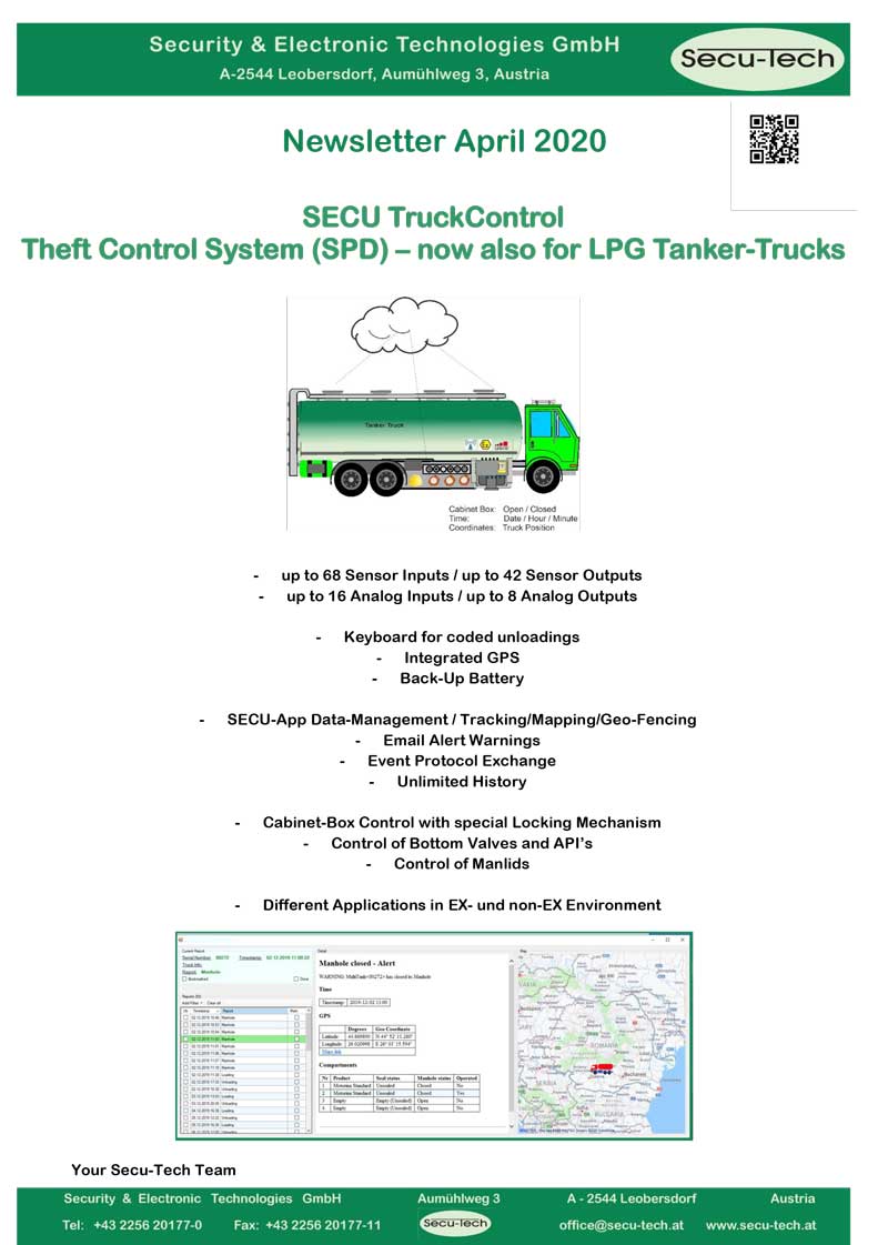 Newsletter Secu TruckControl E