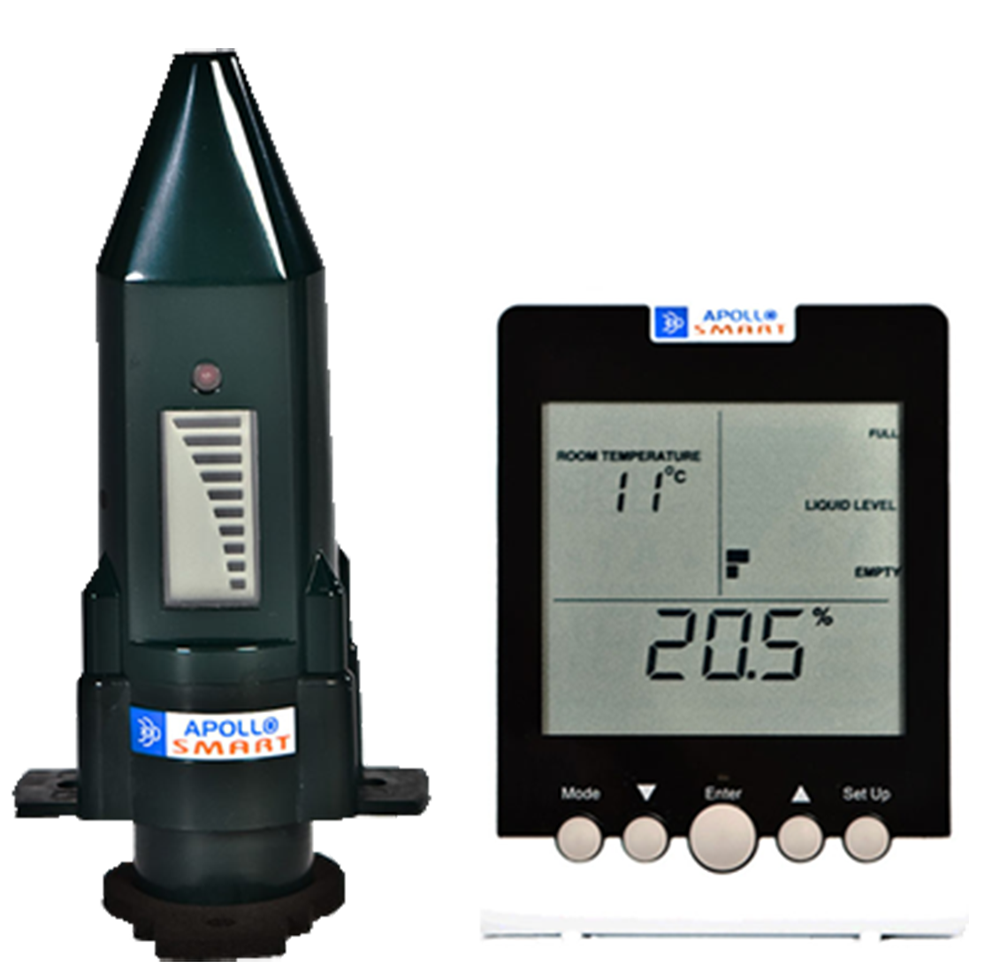 Smart alarm the electronic level measurement with fuel gauge